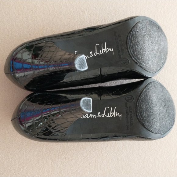Sam & Libby size 7.5 black heels, approx 3.5" heel height - Picture 5 of 11